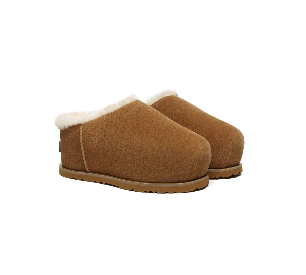 UGG EVERAU® UGG Slippers Sheepskin Wool Chunky Ankle Euro Loaf Pablo-PEROZ Accessories