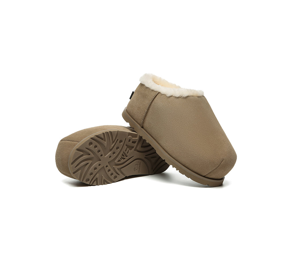 UGG EVERAU® UGG Slippers Sheepskin Wool Chunky Ankle Euro Loaf Pablo-PEROZ Accessories