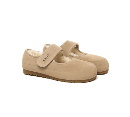 AUSTRALIAN SHEPHERD® UGG Slippers Sheepskin Wool Adjustable Strap Mary Jane Millie-PEROZ Accessories