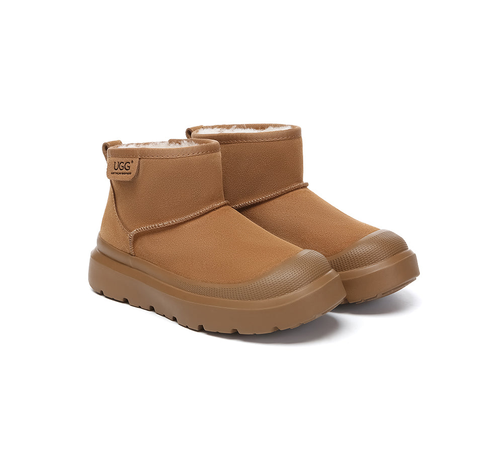 Australian Shepherd® UGG Boots Sheepskin Wool Ankle Chunky Platform Harrison-PEROZ Accessories