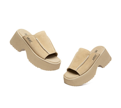 AUSTRALIAN SHEPHERD  Women Chunky Platform Sandals Haive