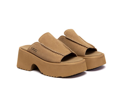 AUSTRALIAN SHEPHERD  Women Chunky Platform Sandals Haive