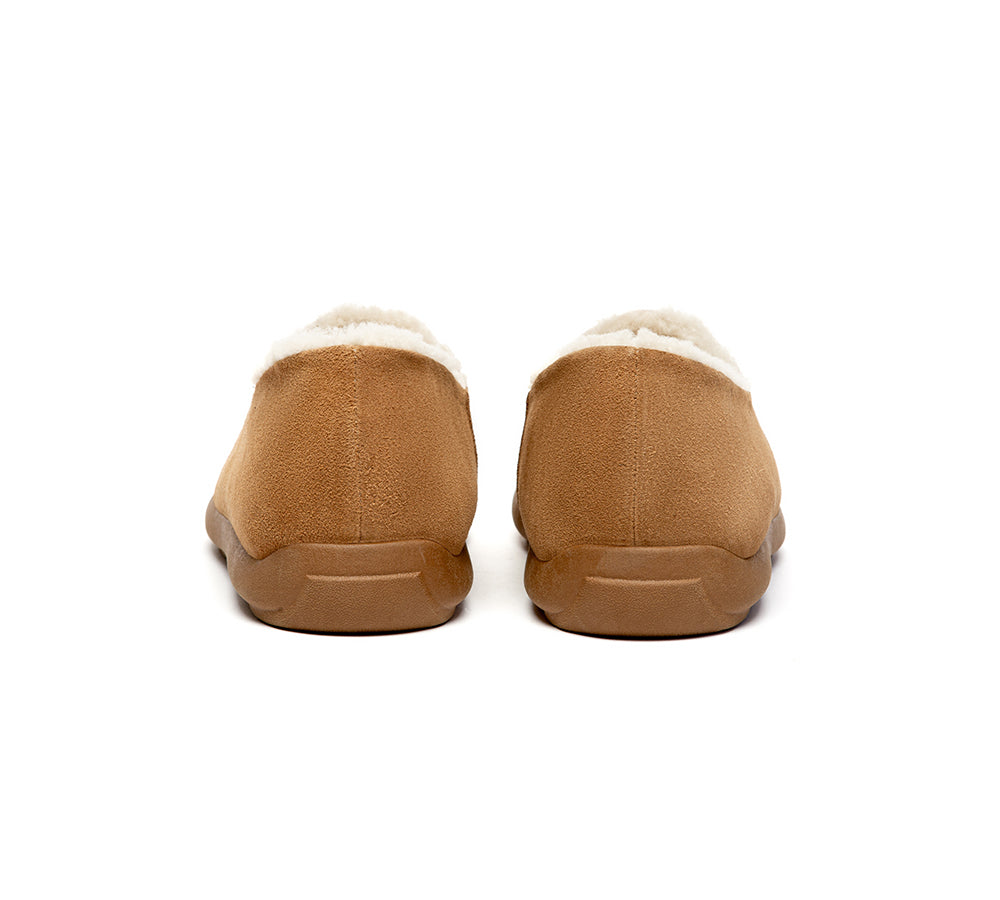 AUSTRALIAN SHEPHERD  UGG Slippers Men Sheepskin Wool Ankle Clog Large Size Brett