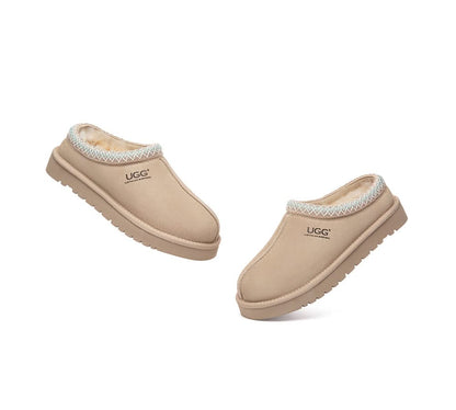 AUSTRALIAN SHEPHERD  UGG Slippers Sheepskin Wool Ankle Multi-color Tazzy Tay