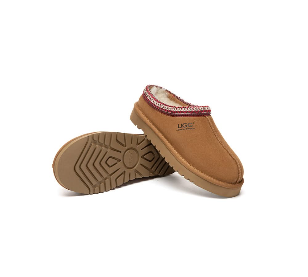 AUSTRALIAN SHEPHERD  UGG Slippers Sheepskin Wool Ankle Tazzy Tay