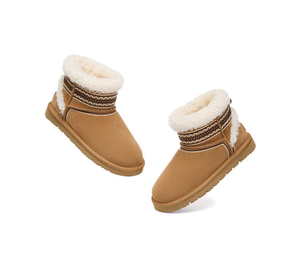 AUSTRALIAN SHEPHERD  UGG Boots Sheepskin Wool Shearling Knitted Mini Ferlat