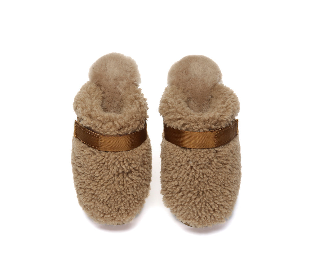 AUSTRALIAN SHEPHERD  UGG Slippers Sheepskin Wool Slingback Nozet