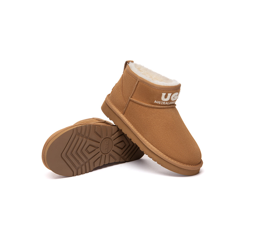 AUSTRALIAN SHEPHERD  UGG Boots Sheepskin Wool Ankle Mini Helia