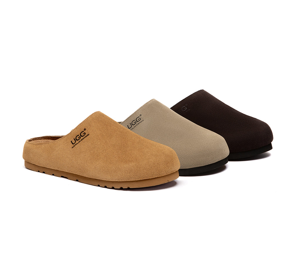 AUSTRALIAN SHEPHERD  Unisex Suede Slip On Casual Mules Marven