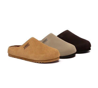AUSTRALIAN SHEPHERD  Unisex Suede Slip On Casual Mules Marven