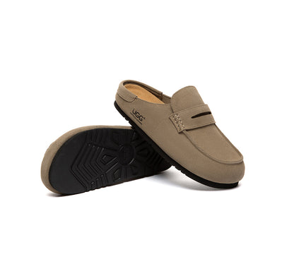 AUSTRALIAN SHEPHERD  Unisex Suede Slip On Casual Mules Casten