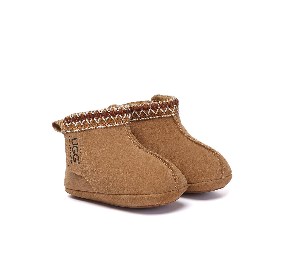 AUSTRALIAN SHEPHERD  UGG Boots Kids Sheepskin Wool Gift Set Barney