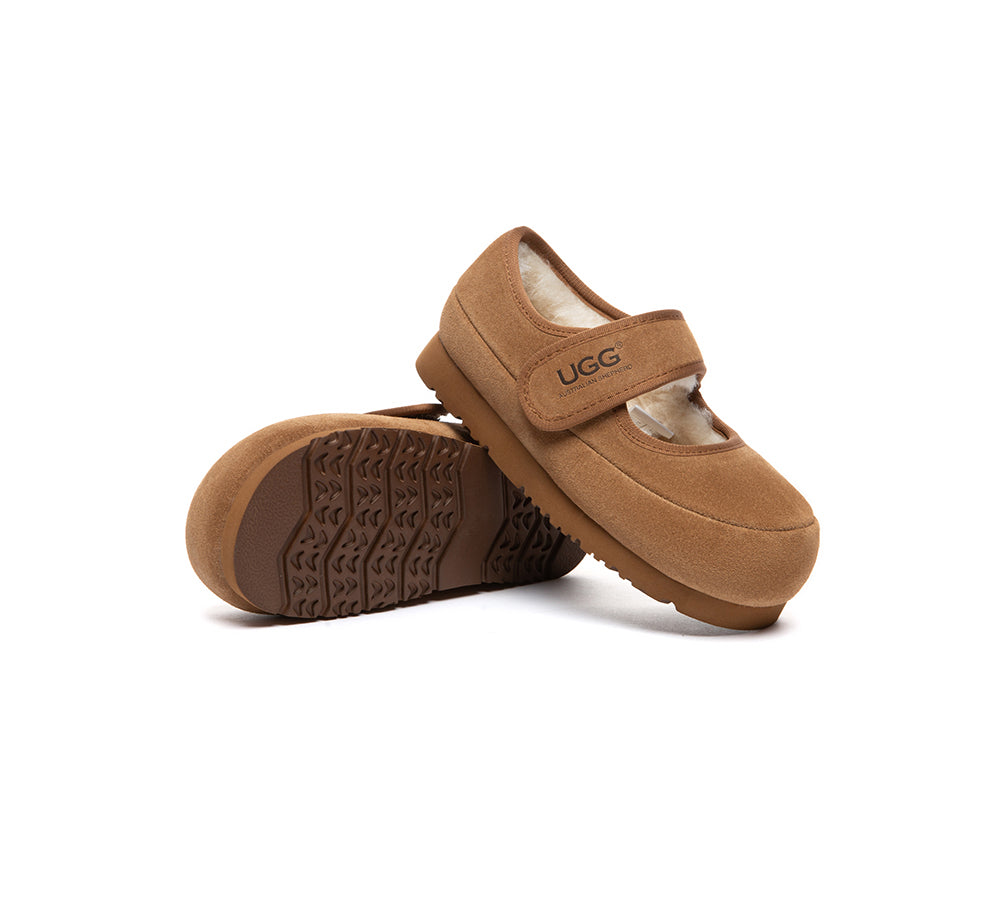 AUSTRALIAN SHEPHERD  UGG Slippers Kids Adjustable Strap Mary Jane Millie