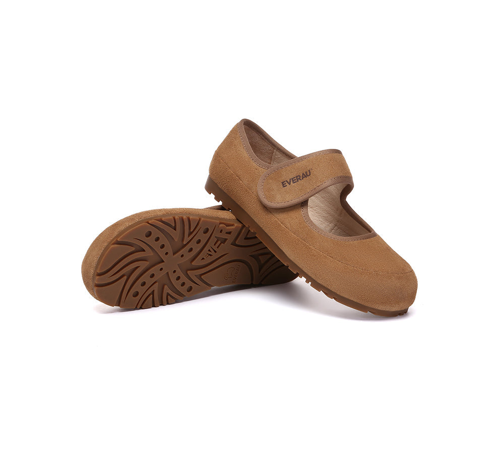 EVERAU  Women Slippers Adjustable Strap Mary Jane Malia