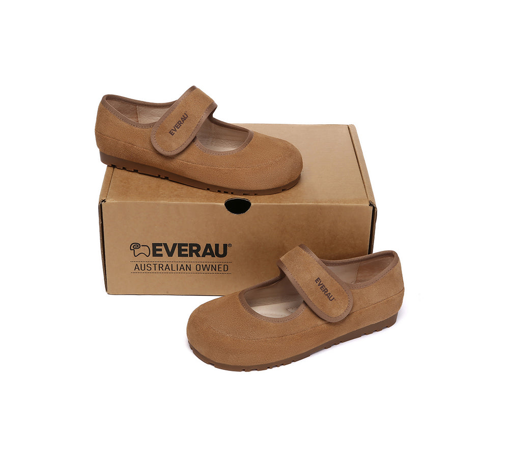 EVERAU  Women Slippers Adjustable Strap Mary Jane Malia
