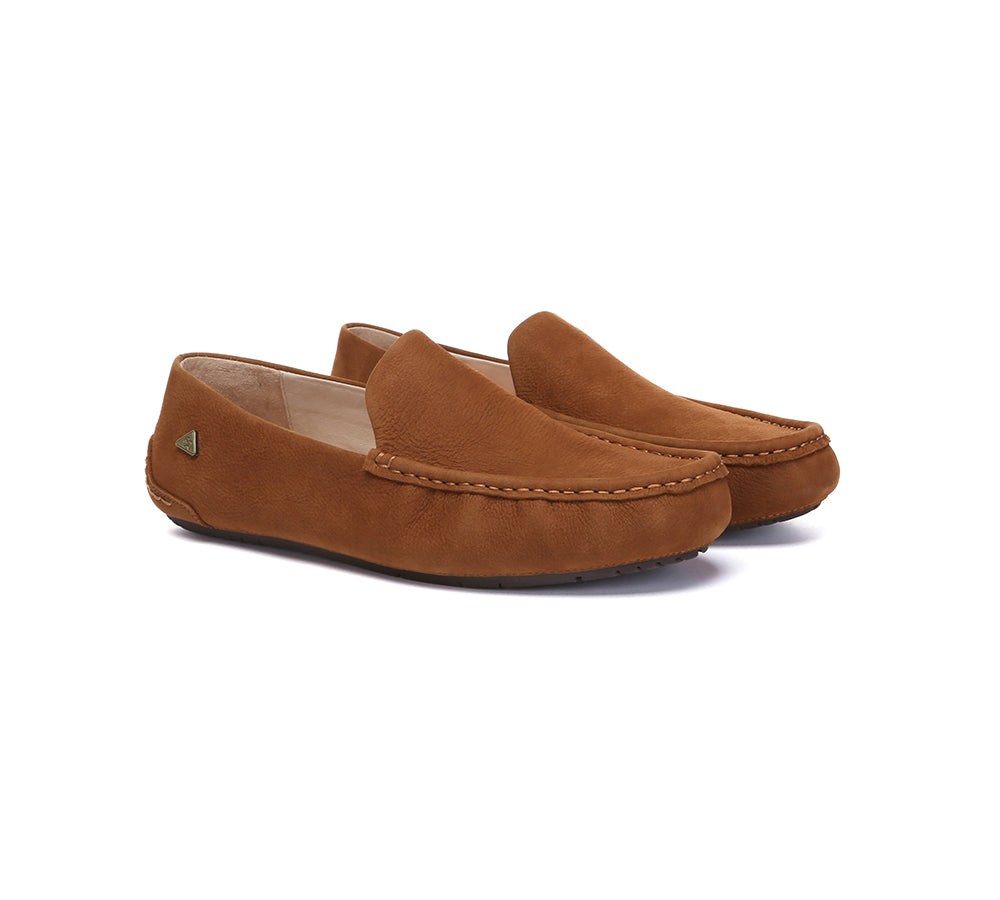 EVERAU  Men Suede Leather Casual Summer Moccasins Morris