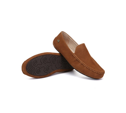 EVERAU  Men Suede Leather Casual Summer Moccasins Morris