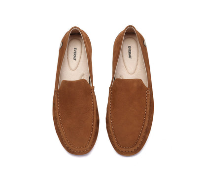 EVERAU  Men Suede Leather Casual Summer Moccasins Morris