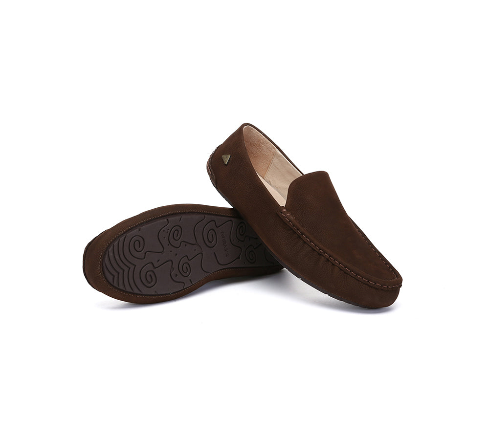 EVERAU  Men Suede Leather Casual Summer Moccasins Morris