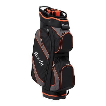 Everfit 14 Ways Dividers Golf Bag Stand Insulated Carry Bag Zippered Rain Cover-Home &amp; Garden &gt; Travel &gt; Duffel Bags-PEROZ Accessories