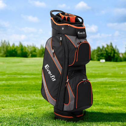 Everfit 14 Ways Dividers Golf Bag Stand Insulated Carry Bag Zippered Rain Cover-Home &amp; Garden &gt; Travel &gt; Duffel Bags-PEROZ Accessories