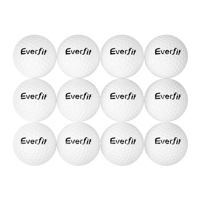 Everfit 12Pcs Golf Ball Set Reusable Distance Golf Balls Practice Training-Sports &amp; Fitness &gt; Ball Sports &gt; Soccer &amp; Soccer Accessories-PEROZ Accessories