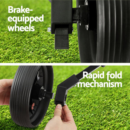 Everfit Golf Buggy Quick Folding Trolley Golf Cart Trolley 2 Wheels Cup Holder-Sports &amp; Fitness &gt; Golf &gt; Golf Accessories-PEROZ Accessories