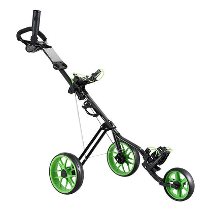 Everfit Golf Buggy Quick Folding Trolley Golf Cart 3 Wheels Height Adjustable-Sports &amp; Fitness &gt; Golf &gt; Golf Accessories-PEROZ Accessories