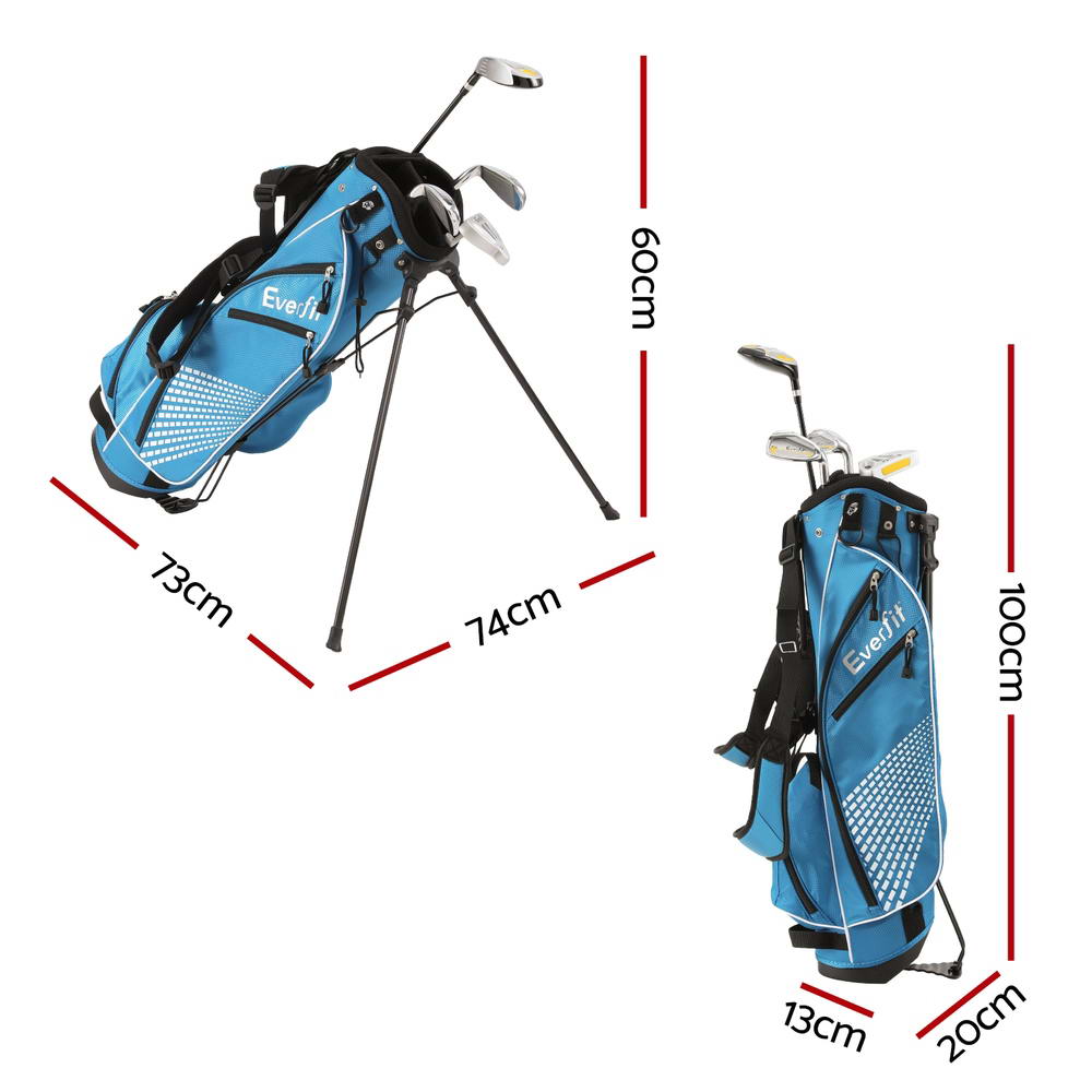 Everfit Golf Clubs Set Junior Right Handed Golf Wedges Iron Golf Stand Bag-Sports &amp; Fitness &gt; Golf &gt; Golf Accessories-PEROZ Accessories