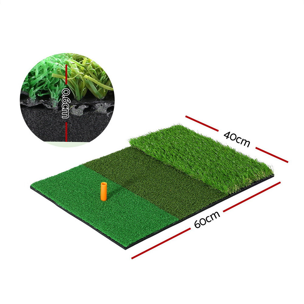 Everfit Golf Hitting Mat Portable Driving Range Practice Training Aid 3 in 1-Sports &amp; Fitness &gt; Golf &gt; Golf Training Aids-PEROZ Accessories