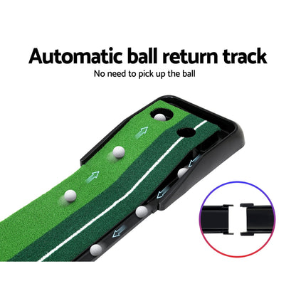 Everfit 3M Golf Putting Practice Mat Auto Return Putter Indoor Outdoor Training-Sports &amp; Fitness &gt; Golf &gt; Golf Training Aids-PEROZ Accessories