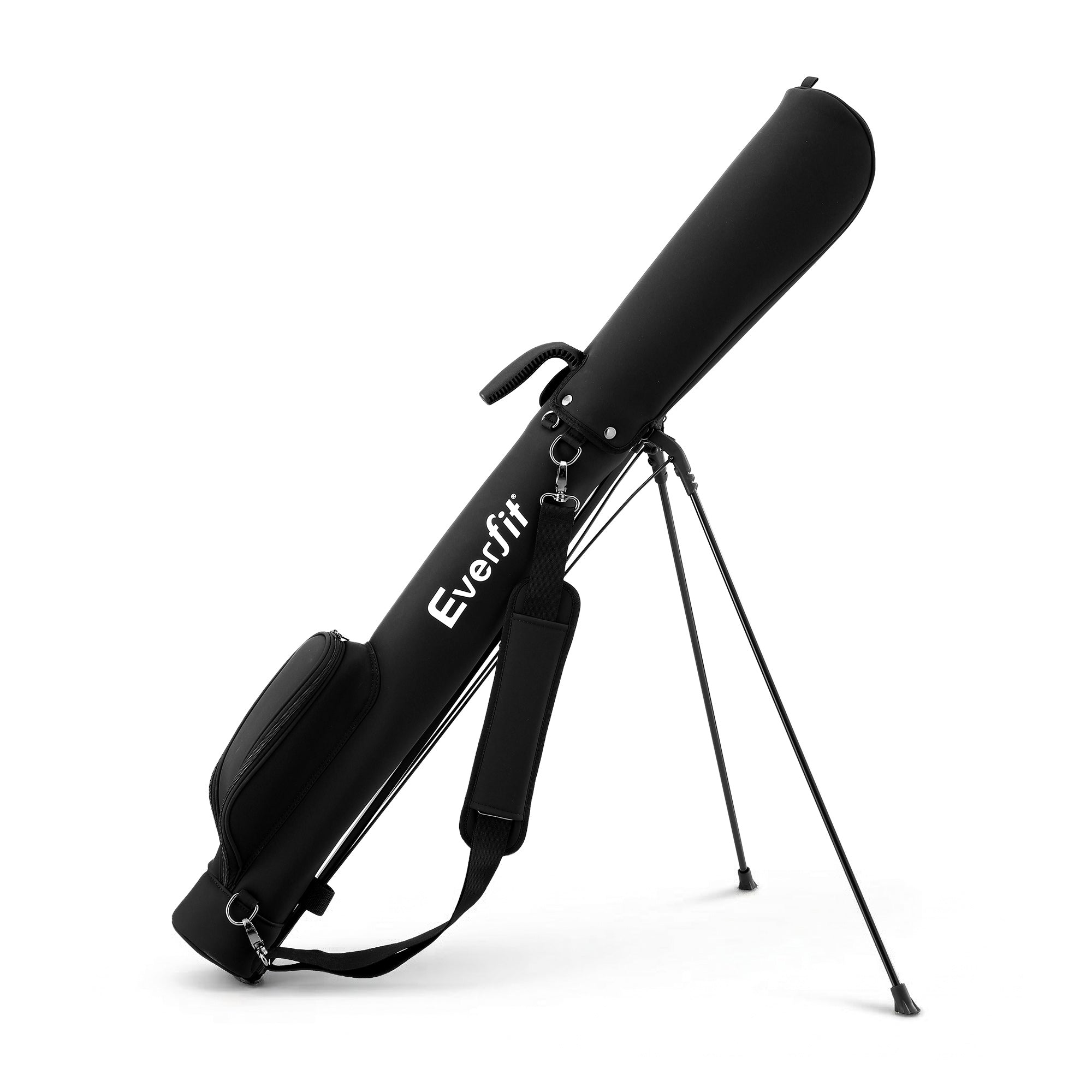 Everfit Golf Stand Bag Lightweight Sunday Pitch And Putt Bag Black-Sports &amp; Fitness > Golf > Golf Accessories-PEROZ Accessories