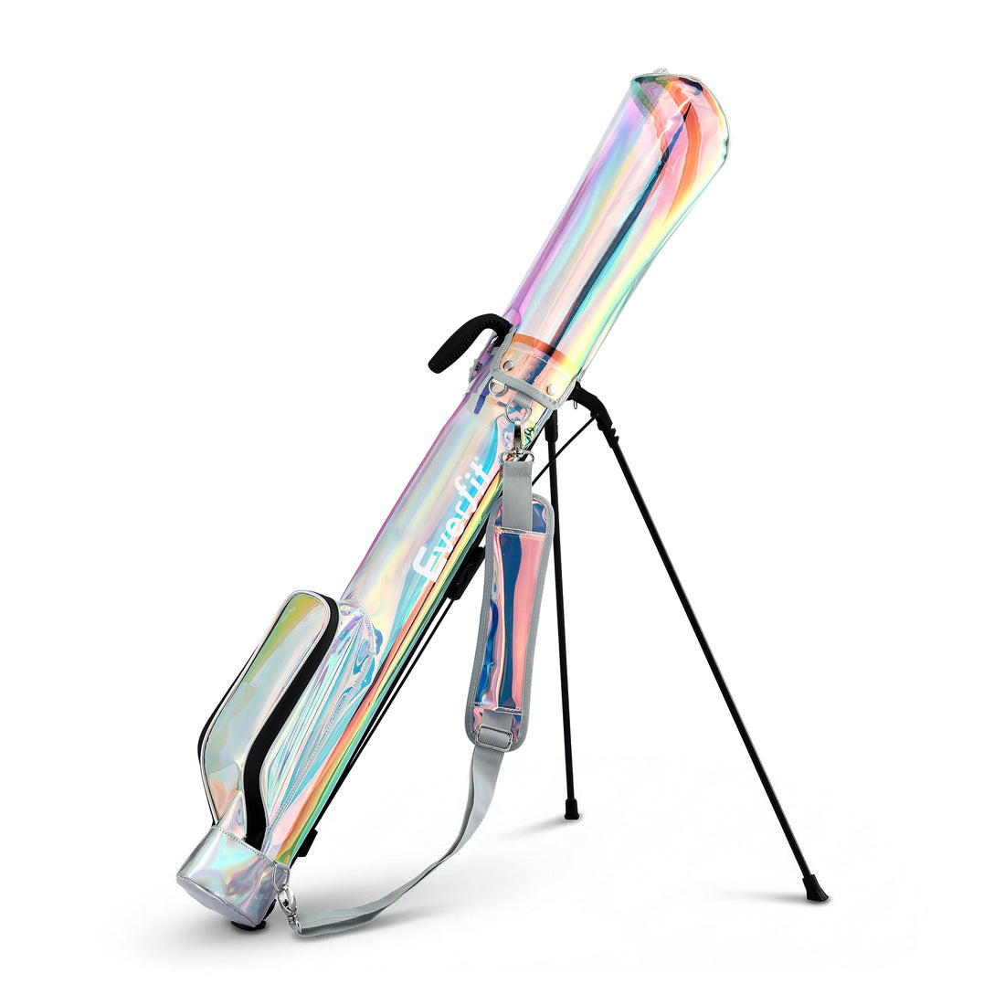 Everfit Golf Stand Bag Lightweight Sunday Pitch And Putt Bag Holographic-Sports &amp; Fitness > Golf > Golf Accessories-PEROZ Accessories