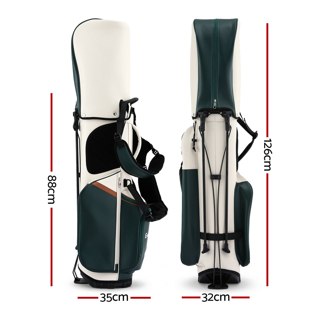 Everfit Golf Stand Bag Lightweight Carry Bag Dual Strap Club Divider-Sports &amp; Fitness > Golf > Golf Accessories-PEROZ Accessories