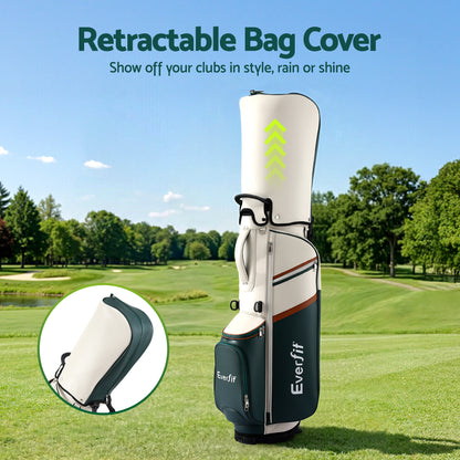 Everfit Golf Stand Bag Lightweight Carry Bag Dual Strap Club Divider-Sports &amp; Fitness > Golf > Golf Accessories-PEROZ Accessories