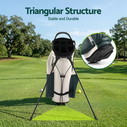 Everfit Golf Stand Bag Lightweight Carry Bag Dual Strap Club Divider-Sports &amp; Fitness > Golf > Golf Accessories-PEROZ Accessories