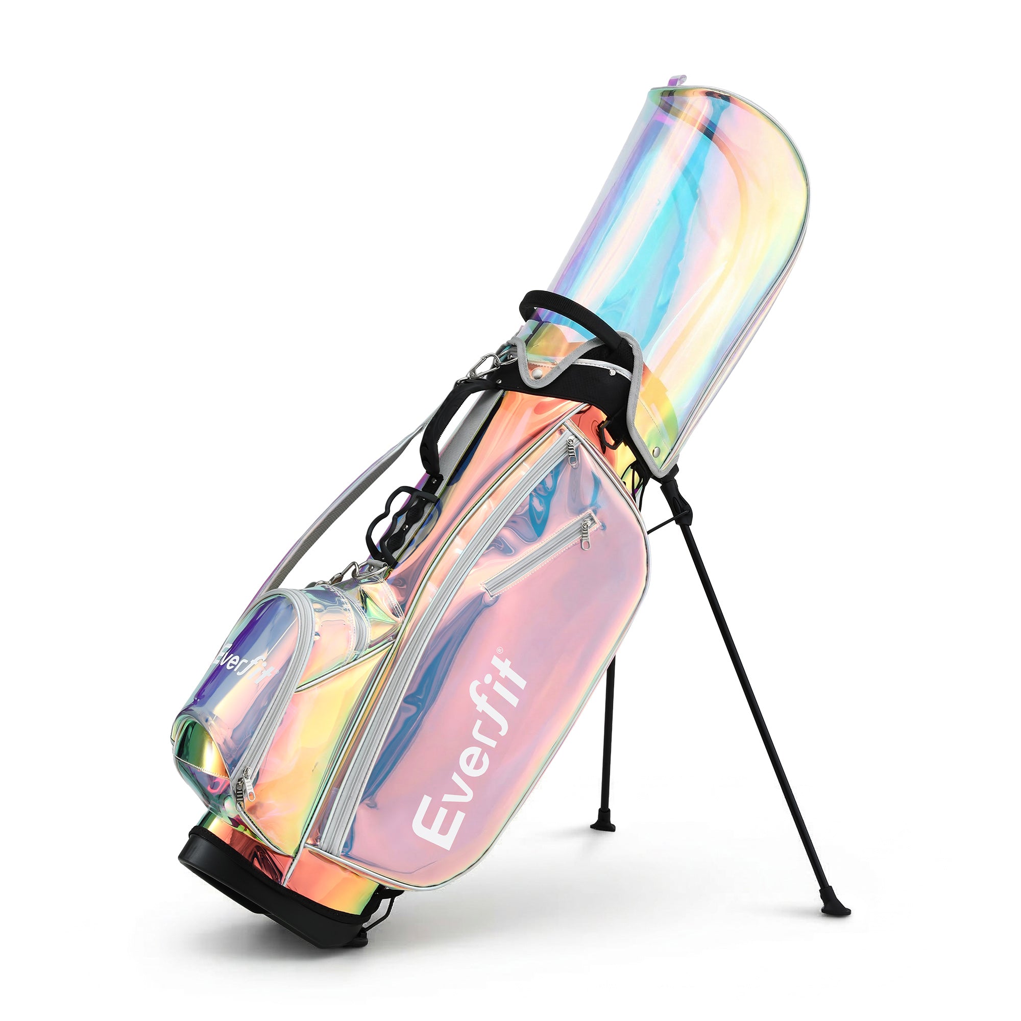 Everfit Golf Stand Bag Lightweight Carry Bag Dual Strap Club Divider Holographic-Sports &amp; Fitness > Golf > Golf Accessories-PEROZ Accessories