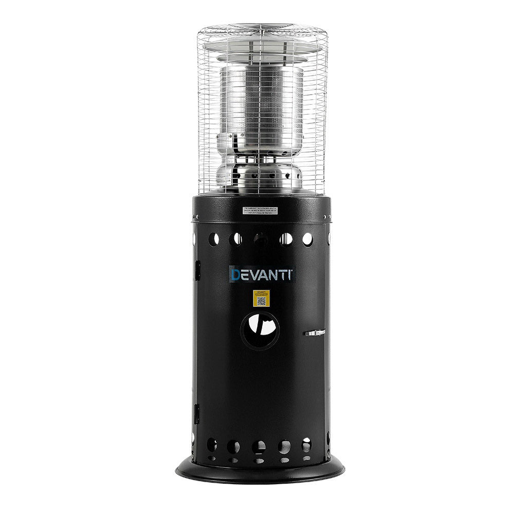 Devanti Outdoor Gas Patio Heater Black-Heaters-PEROZ Accessories