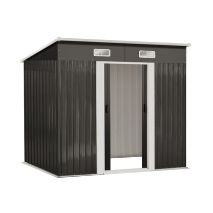 Livsip Garden Shed Outdoor Storage Sheds 1.94x1.21M Workshop Cabin Metal House-Garden Sheds-PEROZ Accessories