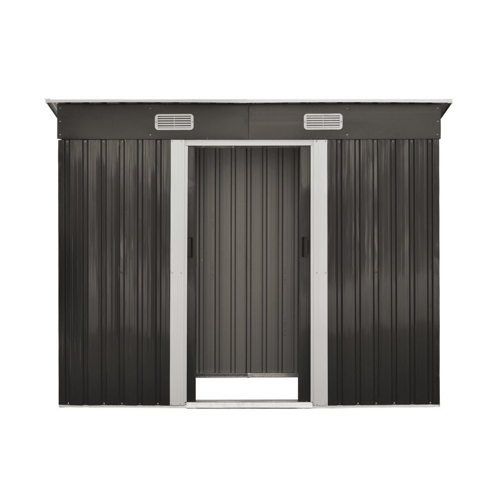 Livsip Garden Shed Outdoor Storage Sheds 2.38x1.31M Workshop Cabin Metal House-Garden Sheds-PEROZ Accessories