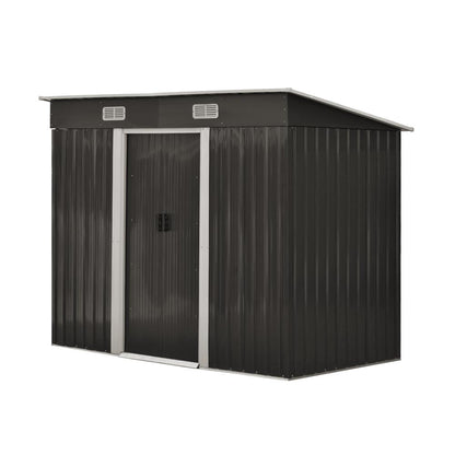 Livsip Garden Shed Outdoor Storage Sheds 2.38x1.31M Workshop Cabin Metal Base-Garden Sheds-PEROZ Accessories