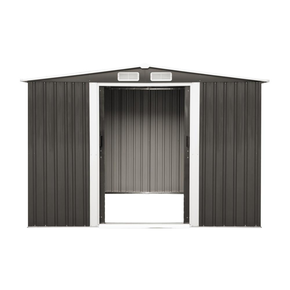 Livsip Garden Shed Outdoor Storage Sheds 2.57x2.05M Workshop Cabin Metal House-Garden Sheds-PEROZ Accessories