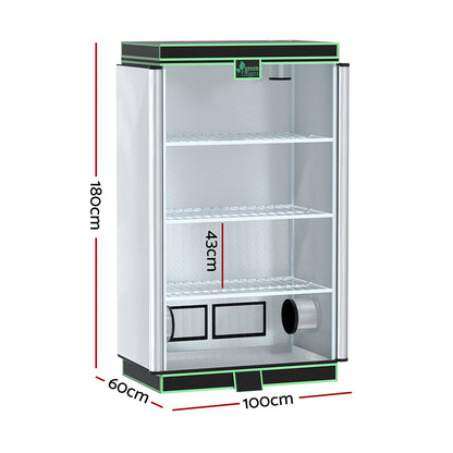 Greenfingers Grow Tent 100x60x180cm 4 Tiers Kits Hydroponics Indoor Grow System-Home &amp; Garden &gt; Greenhouses &gt; Greenhouses &amp; Accessories-PEROZ Accessories