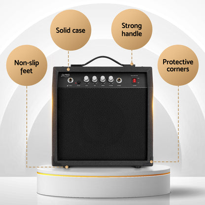 Alpha Electric Guitar Bass 47 Inch Set Kit 40W Bass Guitar Amplifier Guitar Stand Folding-Audio &amp; Video > Musical Instrument &amp; Accessories > Guitars-PEROZ Accessories