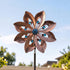 Gardeon Garden Windmill Double Layer Metal Wind Spinner 190cm Bronze-Home & Garden > Decor > Garden Ornaments-PEROZ Accessories