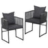 Gardeon 2PC Outdoor Dining Chairs Woven Rope Chair Patio Furniture Garden Steel-Furniture > Outdoor > Outdoor Chairs-PEROZ Accessories