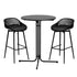 Gardeon 3PC Outdoor Bar Set Stools Dining Chairs Table Patio Furniture Bistro Set Black-Furniture > Outdoor > Outdoor Dining Sets-PEROZ Accessories