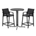 Gardeon 3PC Outdoor Bar Set Stools Dining Chairs Table Patio Furniture Bistro Set Steel Black-Furniture > Outdoor > Outdoor Dining Sets-PEROZ Accessories