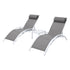 Gardeon 3PC Sun Lounge Outdoor Lounger Table Chairs Steel Patio Furniture Garden-Furniture > Outdoor > Outdoor Sofas & Lounge Sets-PEROZ Accessories