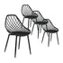 Gardeon 4PC Outdoor Dining Chairs PP Lounge Chair Patio Garden Furniture Black-Furniture > Outdoor > Outdoor Chairs-PEROZ Accessories